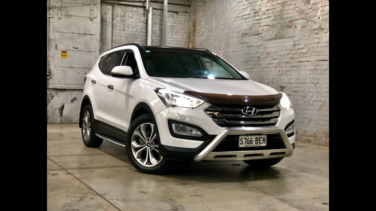2014 Hyundai Santa Fe DM MY14 Highlander White 6 Speed Sports Automatic 