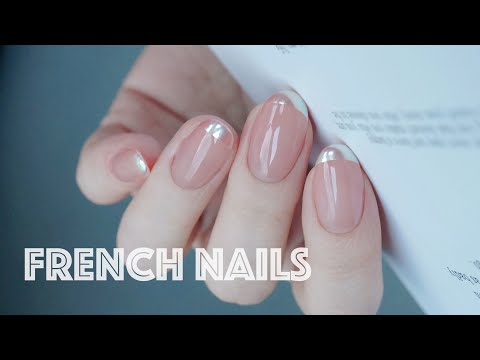 【ENG SUB】优雅法式美甲 | 拥有媲美Akoya珍珠光泽的法式边 | Elegant French Nails with Akoya Aurora Nail Powder | 2022