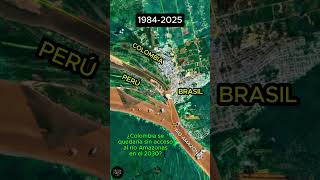 Desviación Y Alejamiento Del Río Amazonas Del Puerto De Leticia Colombia