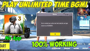 BGMI 6 HOURS TIME LIMIT PROBLEM FIX 100% | HOW TO PLAY BGMI AFTER 10 Hours | BGMI UPDATE