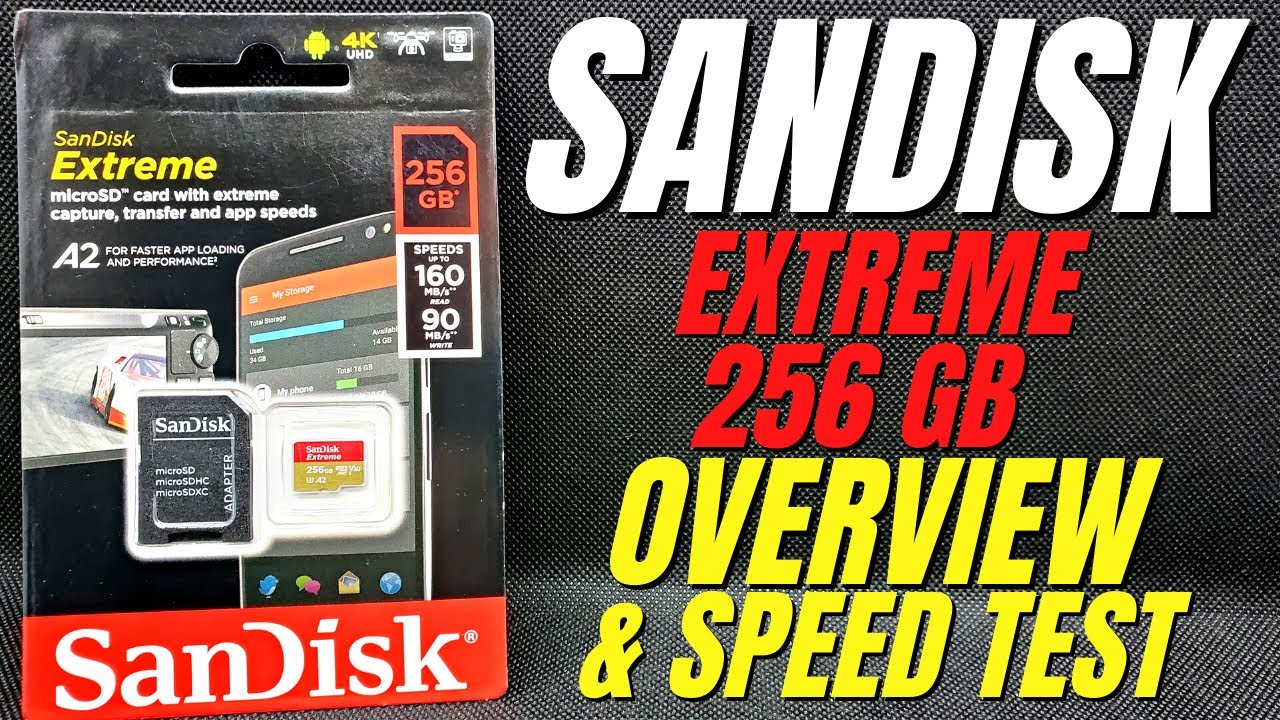 Sandisk Extreme 256GB Micro SD Card Overview & Speed Test 