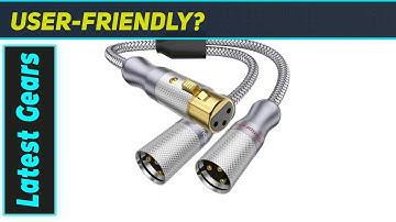 Essential XLR Splitter Cable 1 Female to 2 Male for Audio Gear