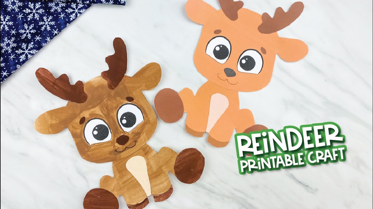 Printable Reindeer Craft For Kids - YouTube printable-reindeer-craft-for-kids-youtube