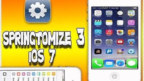 iOS 7 [MUST HAVE] Jailbreak 2014: Springtomize 3 - iOS 7 "BEST TWEAK OF 2014" iPhone 5/5S/5C/4S/4