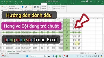 Hướng dẫn đánh dấu Hàng và Cột đang trỏ chuột trong excel bằng màu sắc với Conditional Formatting