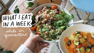 what I ate in a week (plant-based and in quarantine)