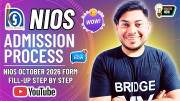 NIOS Admission 2026 (April–Oct) Step-by-Step Form Fill Up | Nios Form kaise bhare online 2025-26