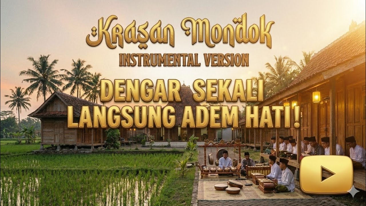 Krasan Mondok – Arabic Instrumental Version | Tenang & Adem dengan Darbuka, Biola, Suling