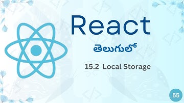 Local Storage in React | React Full Course in Telugu | TechZoom Media | TZM