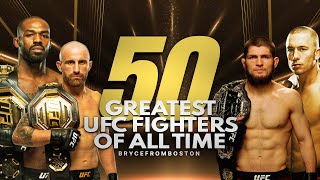 TOP 50 GREATEST UFC FIGHTERS OF ALL TIME