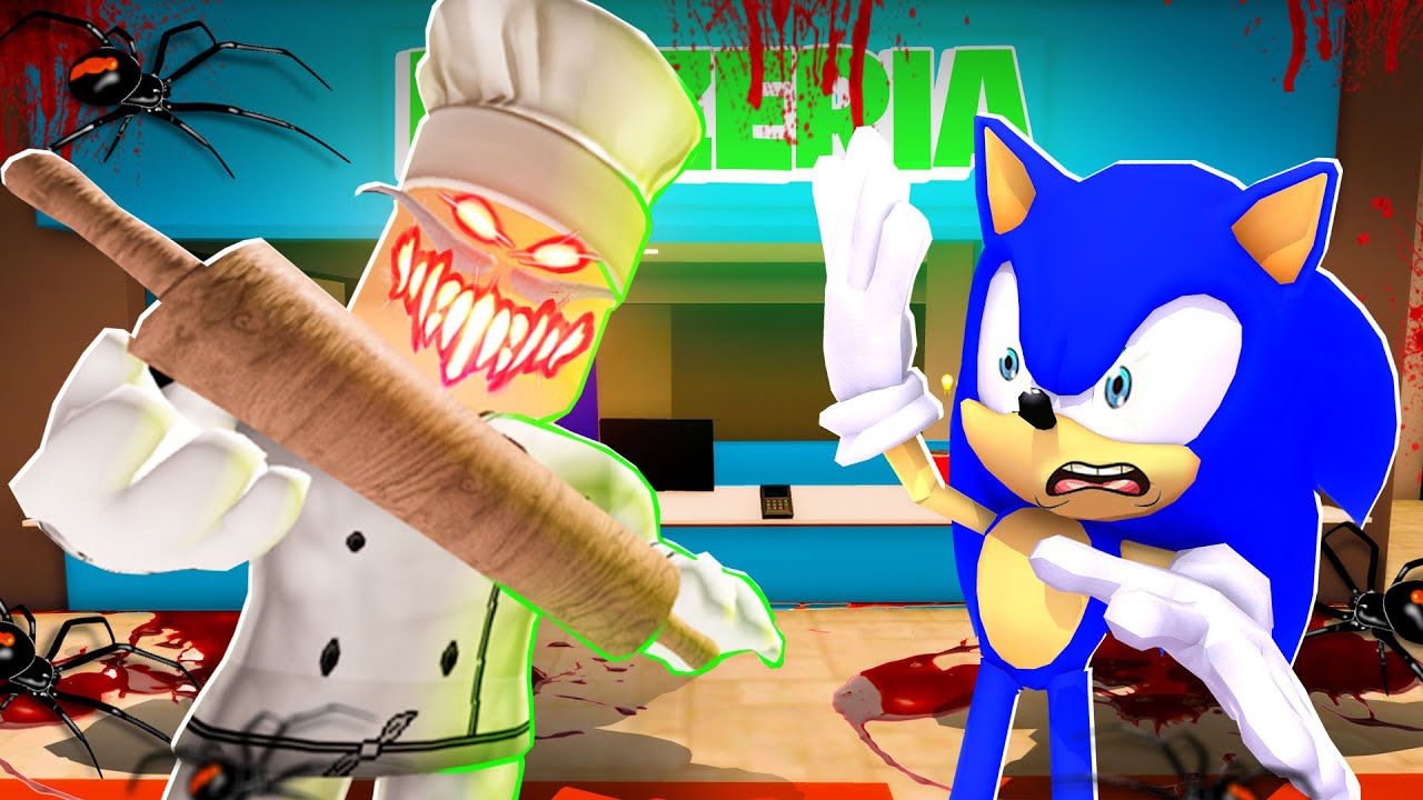SONIC Must ESCAPE Papa Pizza's Pizzeria!