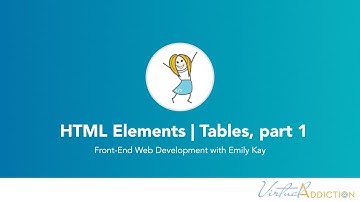 HTML tables, part 1