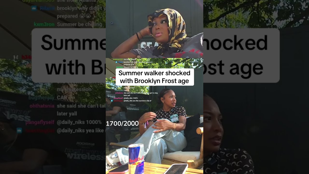 Summer Walker Was Shock After She Heard Brooklyn Frost S Age Summerwalker Shorts Fyp Viral Bkg