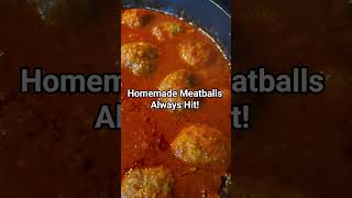 Homemade Meatballs Always Hit! @BehindtheGarageBBQ