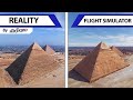 Flight Simulator VS Reality | Graphics Comparison | 4K Ultra