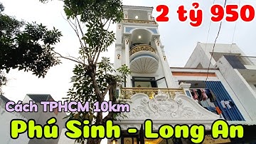 Bán nhà mới 1 trệt 3 lầu ở Phú Sinh Đức Hòa Long An giá 2 tỷ 950 triệu xã Đức Lập Tây Ninh mới
