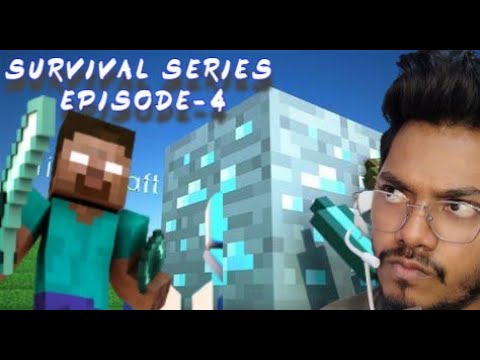 MINECRAFT SURVIVAL SERIES EPISODE-4 finally found diamond! - YouTube