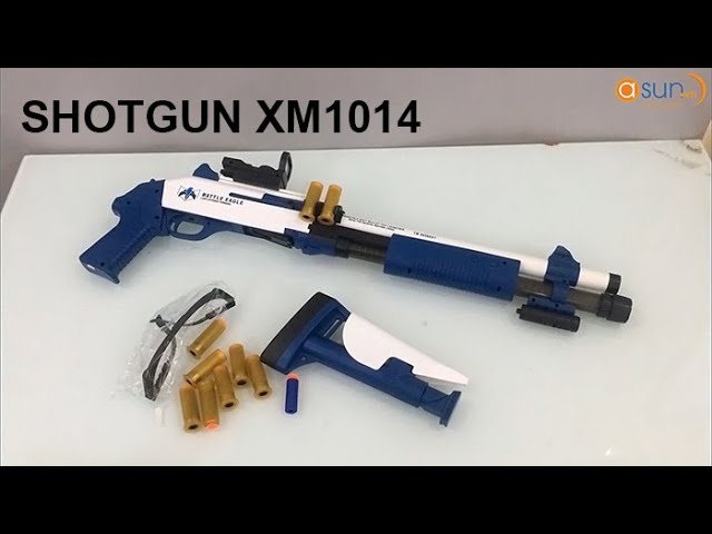 Súng Dồ Chơi Bắn Đạn Xốp Shotgun Xm1014 Siêu Đẹp Có Đèn Led Và Tia Laze -  Asun.Vn - Youtube