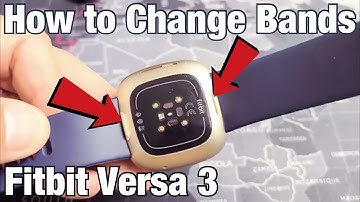 FitBit Versa 3: How to Put On & Take Off Bands