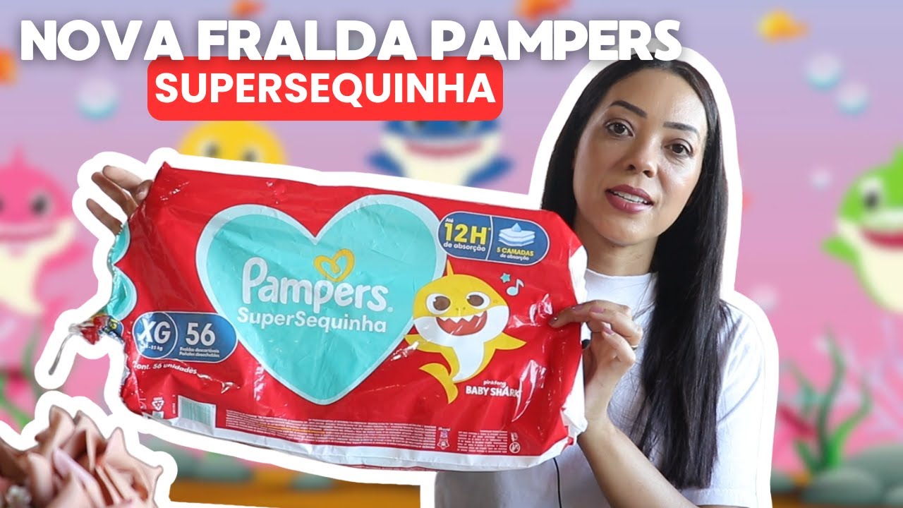 NOVA FRALDA PAMPERS SUPERSEQUINHA. O QUE MUDOU?
