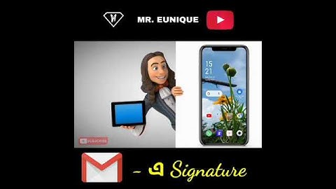 Add signature in Gmail app | short video by MR EUNIQUE #mreunique #tech #shorts #gmail #signature