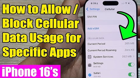 📱🚫 iPhone 16/16 Pro Max: How to Allow/Block Cellular Data Usage for Specific Apps