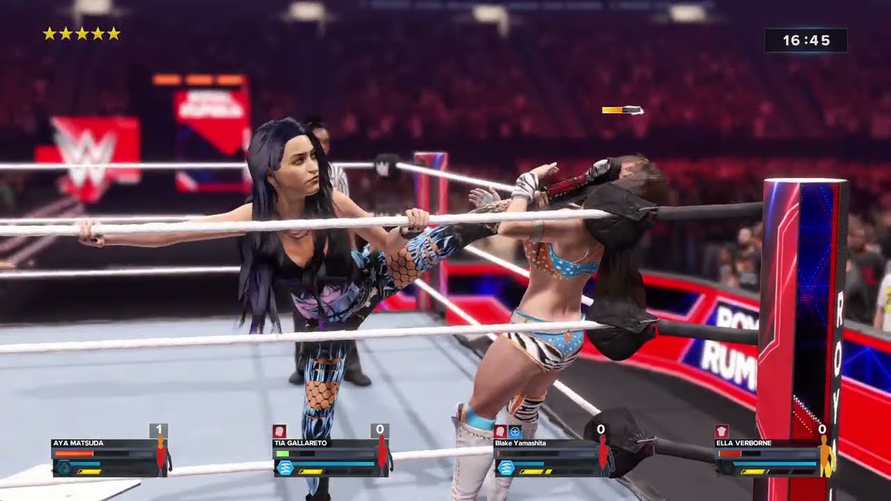 WWE 2K24 Gameplay - Aya vs. Blake vs. Tia vs. Ella