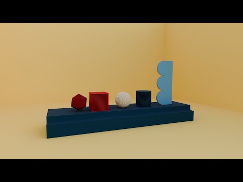 Видео: Как Сделать Абстрактные Фигуры в Blender! (How to Make Abstract Figures in Blender!)