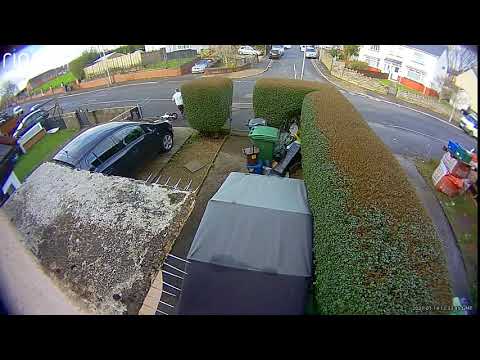 Kid Crashes Into Garden Gate On Electric Bike