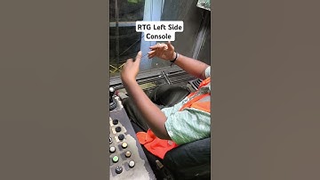 RTG Left Side Console use #rtg #automobile #gantrycrane how use inside function and oprations #port