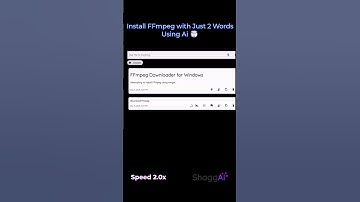 Install FFmpeg with Just 2 Words Using ShaggAi 🤯 #ai