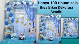 Cara Bikin Dekorasi Sendiri Untuk Acara Aqiqah / Ultah