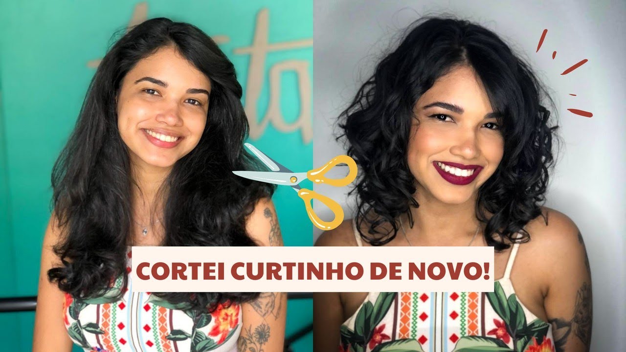 CORTEI MEU CABELO ONDULADO CURTO! ♥️✂️