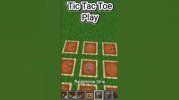 I played Tic Tac Toe in Minecraft #shorts #minecraft