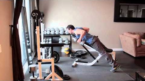 How to do a dumbbell incline bench row