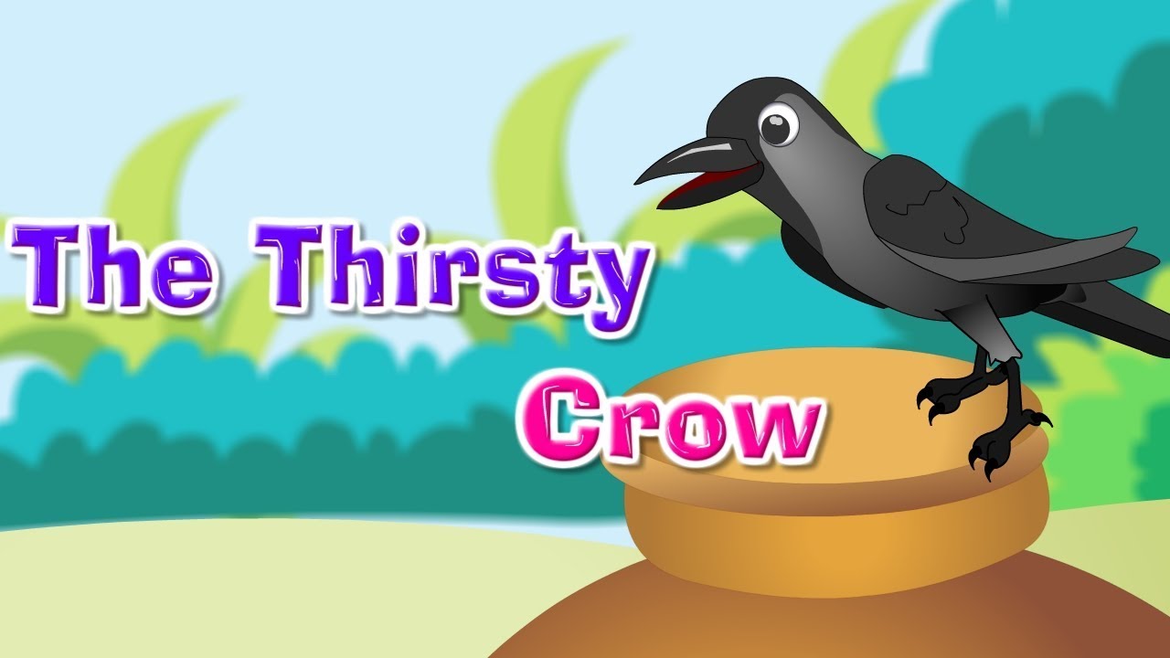 The Thirsty Crow | Popular Nursery Rhymes and stories for children ...