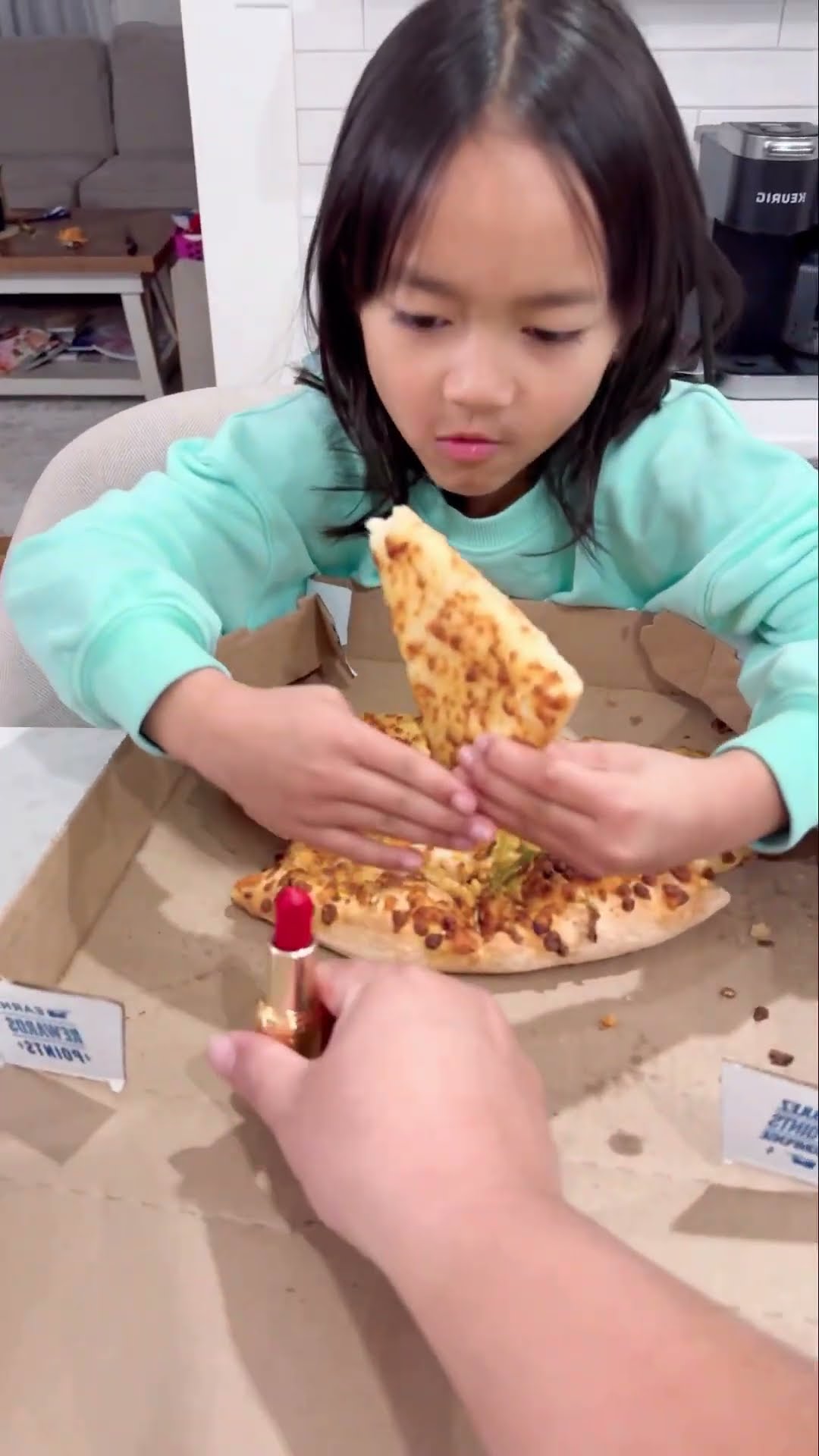 Lipstick or pizza? ???