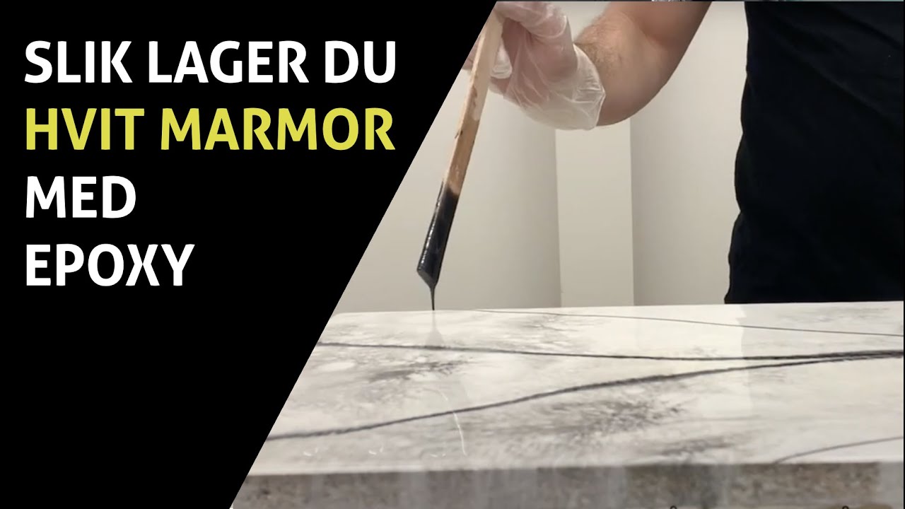 Slik lager du Hvit Marmor med Epoxy