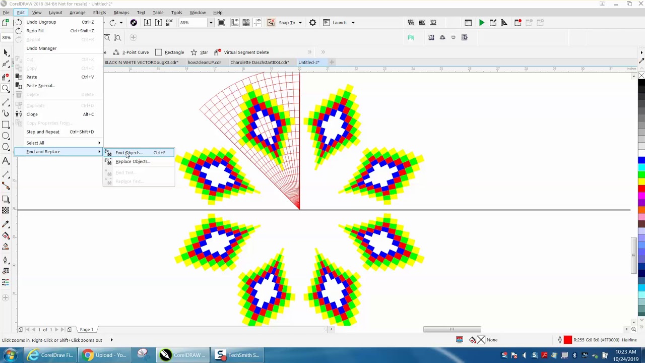 Corel Draw Tips & Tricks Rotate this Pattern Part 3 YouTube