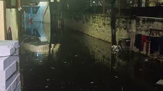 flood in Hyderabad CM campus beside HPs. opp line mayuri marg begumpet...