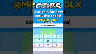 Milk Tower Defense new code #code