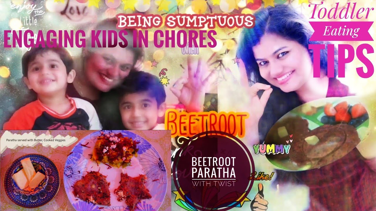 Stuffed Paneer Beetroot Ragi Roti Paratha | Toddler Tips & Kids Engaging Ideas from PowerPuffMumz