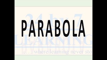 Parabola I Conic Sections I Grade 11 I Math I 24by7learning.com