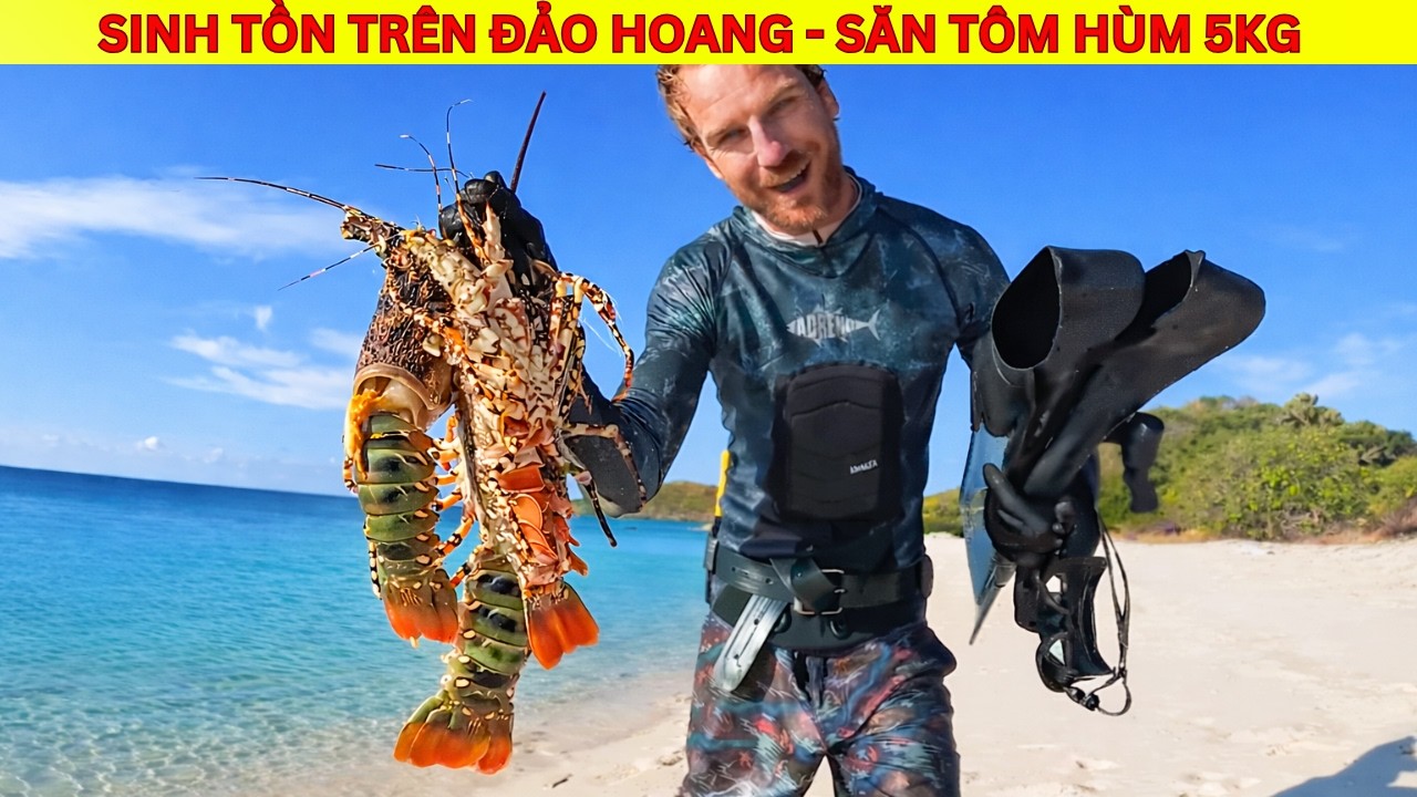 Sinh Tồn Trên Đảo Hoang: Săn Tôm Hùm 5kg