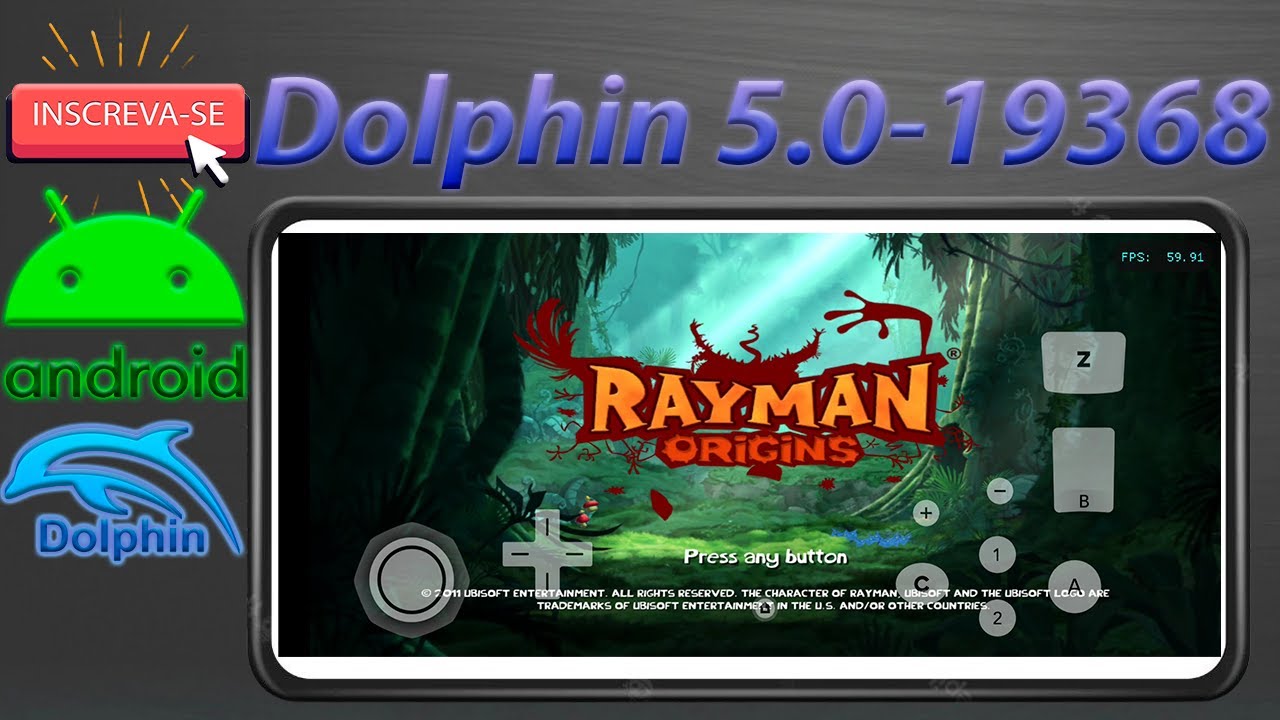 OTIMIZOU! DOLPHIN EMULATOR ATUALIZAÇÃO - RAYMAN ORIGINS 