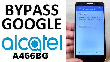 How to Bypass Google Account Alcatel A466BG  | remove frp