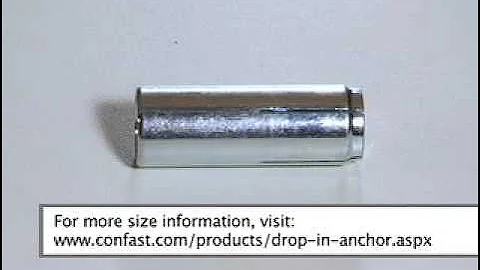 How To Install Drop-In Anchors