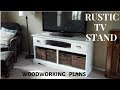 How to Make a Rustic TV Stand - Super Easy Woodworking Plans I DIY How to Make a Rustic TV Stand - Super Easy Woodworking Plans I DIY