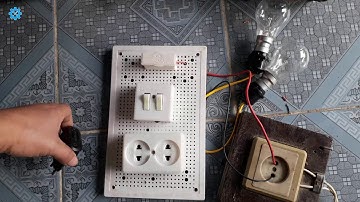 Cách Đấu Bảng Điện Rời Gồm 1 Cầu Chì 2 Công Tắc 2 Bóng Đèn Và Ổ Cắm Đôi