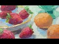 Дары июня.  Живопись маслом.